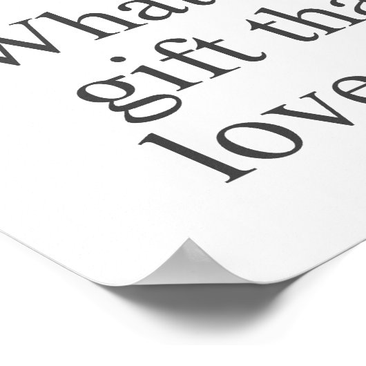 Poster Quel Plus Grand Don Que L'Amour D'Un Chat (Coin)