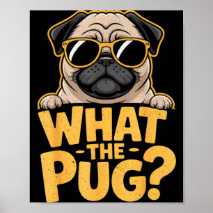 Poster Quel Pug Pour Les Enfants Garçons Amoureux De Chie