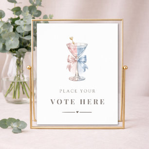 Poster Quel sera le jeu de vote pour la révélation du sex