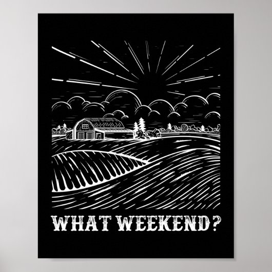 Poster Quel Week-end ? Vie agricole Agriculture (Devant)
