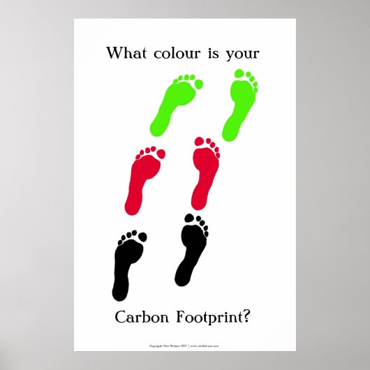Poster Quelle couleur est votre empreinte carbone ? (Devant)