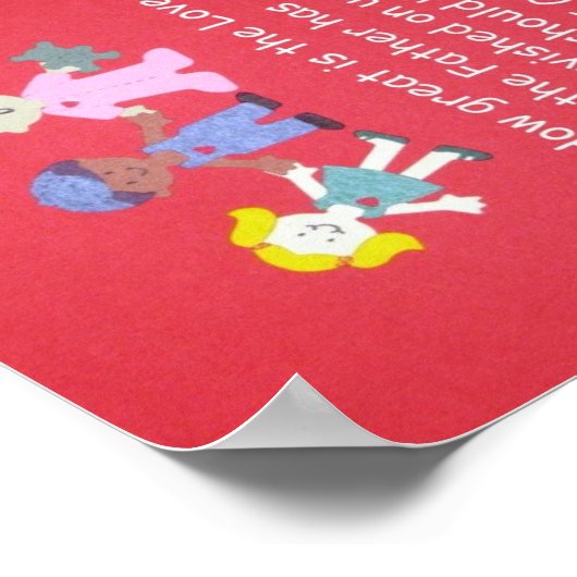 Poster Quelle est la grandeur de l'amour... 1 Jean 3:1 (Coin)