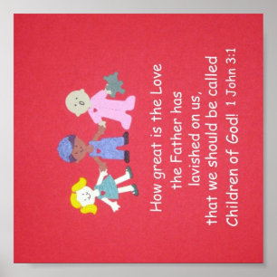 Poster Quelle est la grandeur de l'amour... 1 Jean 3:1