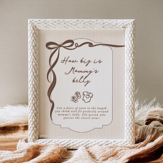 Poster Quelle est la taille du ventre de maman Cafe Bebe