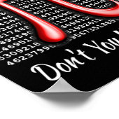 Poster Quelle partie de Don't you Understanding Gift Math (Coin)