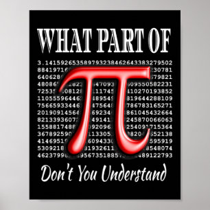 Poster Quelle partie de Don't you Understanding Gift Math