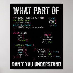 Poster Quelle partie de l'informatique ne comprenez-vous