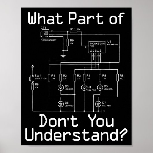 Poster Quelle Partie De Ne Comprend Pas Le Câblage Électr (Devant)