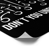 Poster Quelle Partie De Ne Comprenez-Vous Pas - Entraîneu (Coin)