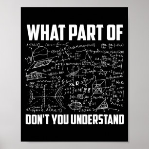 Poster Quelle partie de Ne comprenez-vous pas les maths d