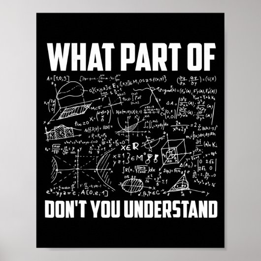 Poster Quelle partie de Ne comprenez-vous pas les maths d (Devant)