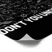 Poster Quelle partie des maths ne comprenez-vous pas ense (Coin)