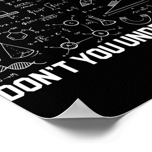 Poster Quelle partie des maths ne comprenez-vous pas ense (Coin)