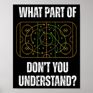 Poster Quelle partie du hockey ne comprenez-vous pas Funn