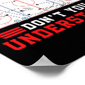 Poster Quelle partie du hockey ne comprenez-vous pas le h (Coin)