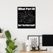 Poster Quelle partie ne comprenez-vous pas Prof de maths (Bureau à domicile)