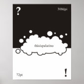 Poster Quelle police ? 72 points Palatino (Devant)