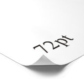 Poster Quelle police ? 72 points Palatino (Coin)