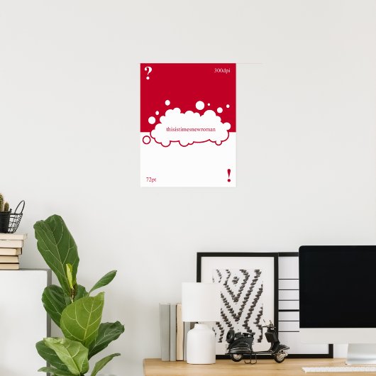 Poster Quelle police ? 72 points Times New Roman (Bureau à domicile)