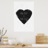 Poster quelle profondeur est votre amour (Cuisine)