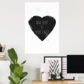 Poster quelle profondeur est votre amour (Bureau à domicile)
