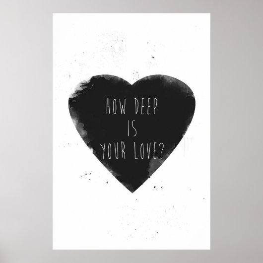Poster quelle profondeur est votre amour (Devant)