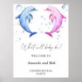 Poster Quelle sera la révélation du sexe de bébé bienvenu (Devant)