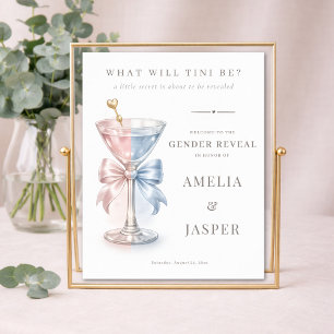 Poster Quelle sera la révélation du sexe de bébé Waterclo