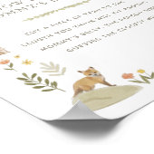 Poster Quelle taille est le jeu de Baby shower de la vent (Coin)