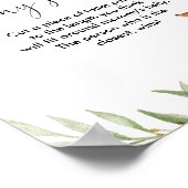 Poster Quelle taille est le jeu de baby shower du cerf de (Coin)