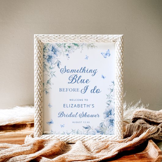 Poster Quelque chose de bleu avant de faire Fête des mari