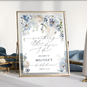 Poster Quelque chose de bleu avant de faire Fête des mari