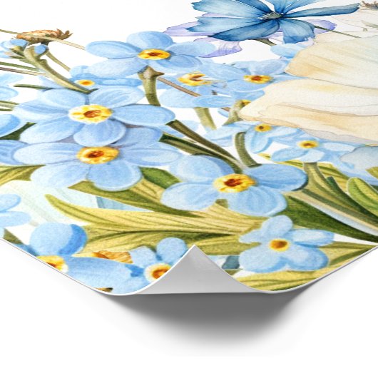 Poster Quelque chose de bleu avant "Je fais" Fête des mar (Coin)