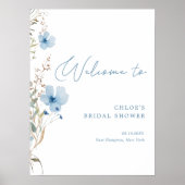 Poster Quelque Chose de Bleu Fête de Mariage aux Fleurs S (Devant)