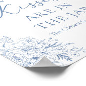 Poster Quelque chose de Fête des mariées bleue Devine com (Coin)