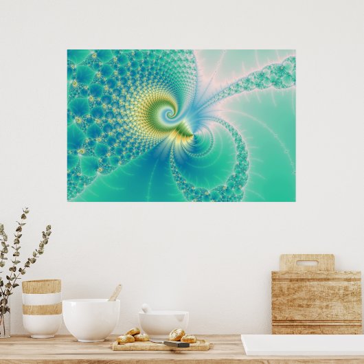 Poster Quelque chose de poisson - Art fractal (Cuisine)