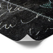 Poster Quelque chose d'étrange sur cette toile noire 1 Po (Coin)