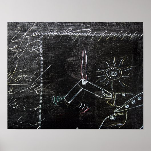 Poster Quelque chose d'étrange sur cette toile noire 1 Po (Devant)