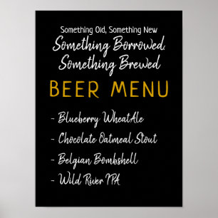 Poster Quelque Chose Emprunté, Quelque Chose Brassé Bière