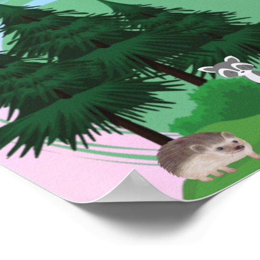 Poster quelques amis de la forêt (Coin)