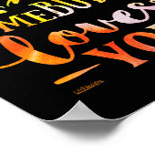 Poster QUELQUES BUNNY VOUS AIME drôle cadeau de vacances  (Coin)