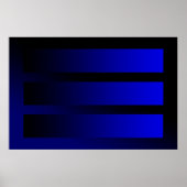Poster quelques dégradés bleus (Devant)