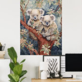 Poster Quelques koalas (Bureau à domicile)