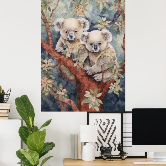 Poster Quelques koalas (Bureau à domicile)