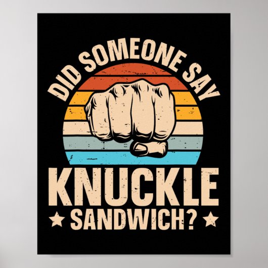 Poster Quelqu'Un A Dit Knuckle Sandwich (Devant)