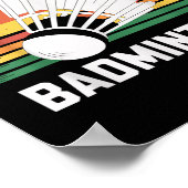 Poster Quelqu'Un A Dit Que Badminton Funny Shuttle (Coin)