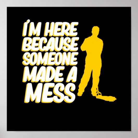 Poster Quelqu'Un A Fait Mess School Gardien Gardien Janit (Devant)