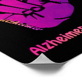 Poster Quelqu'un avec Alzheimer Love Alzheimer Sensibilis (Coin)