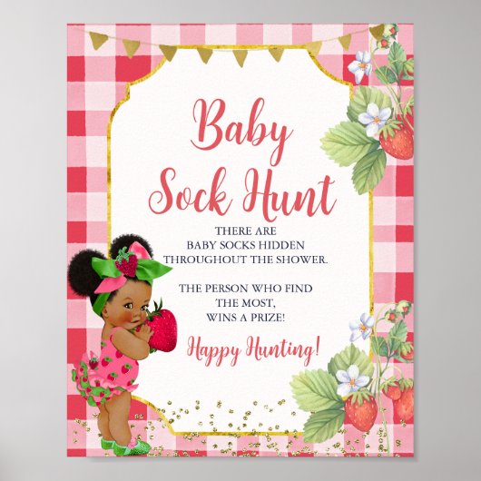 Poster Quelqu'un Berry Sweet Strawberry Baby Chasse de so (Devant)