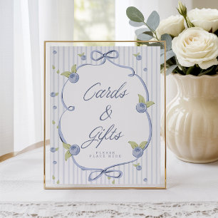 Poster Quelqu'un de Berry Sweet Blue Cartes & Cadeaux Ble